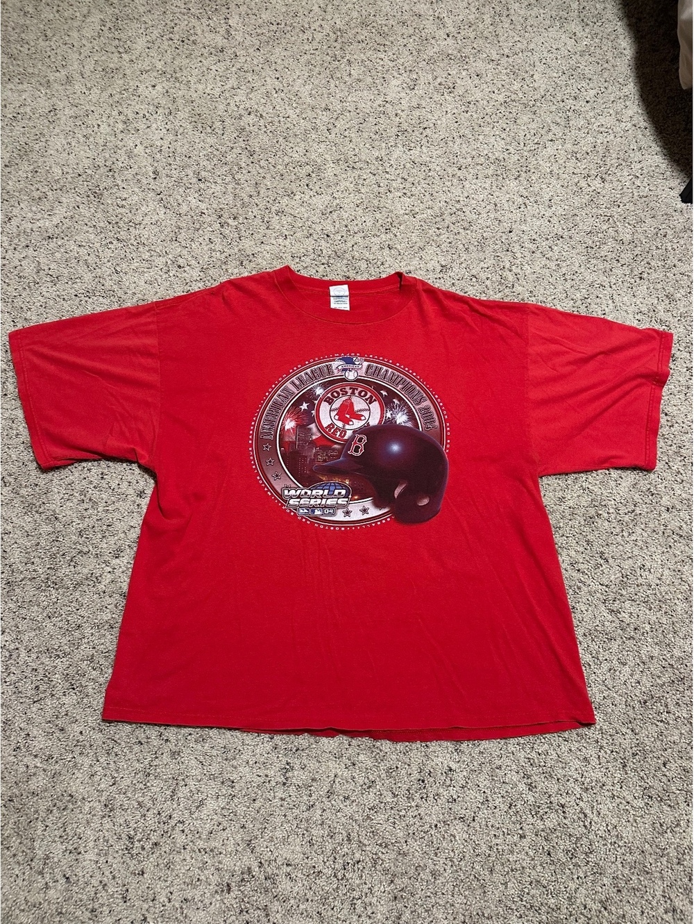 Boston Red Sox 2004 American League Champions World Series T-Shirt 2XL